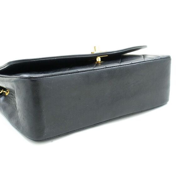 Chanel Diana Black Leather Shoulder Bag (Pre-Owned) - Picture 3 of 12